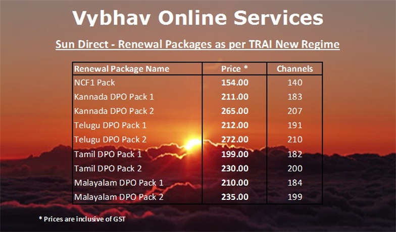 DTH Plans 1